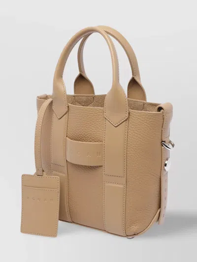 Hogan Handbag With Detachable Strap And Top Handles