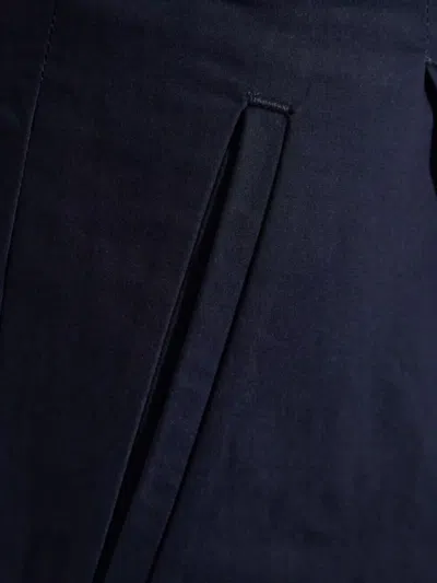 Apc A.p.c. High-waisted Cotton Trousers A.p.c. In Blue