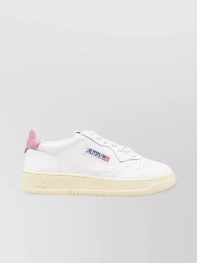 Autry Leather Medalist Low Sneakers In White