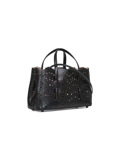 Alaïa Women Black Mina 25 Ew Handbag