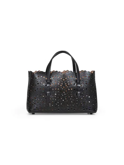 Alaïa Women Black Mina 25 Ew Handbag
