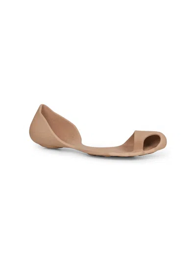 Balenciaga Flat Sole Open Toe Eva Zero Sneakers In Neutral