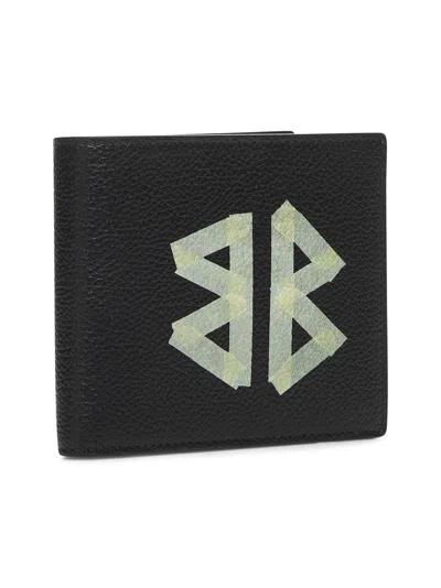Balenciaga Cash Black Wallet In Grained Leather
