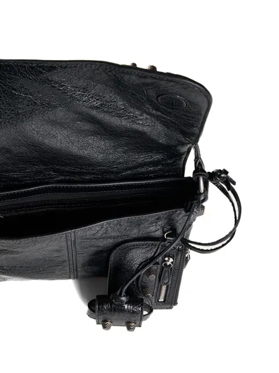 Balenciaga Le Cagole Shoulder Bag With Iconic Studs In Black