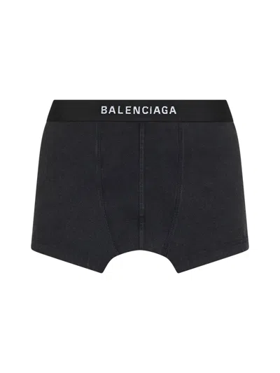 Balenciaga Women Black Cut Off Brief Skirt In Black