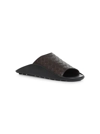 Bottega Veneta Brown Intrecciato Leather Wave Mule