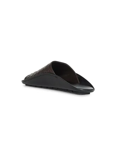 Bottega Veneta Brown Intrecciato Leather Wave Mule