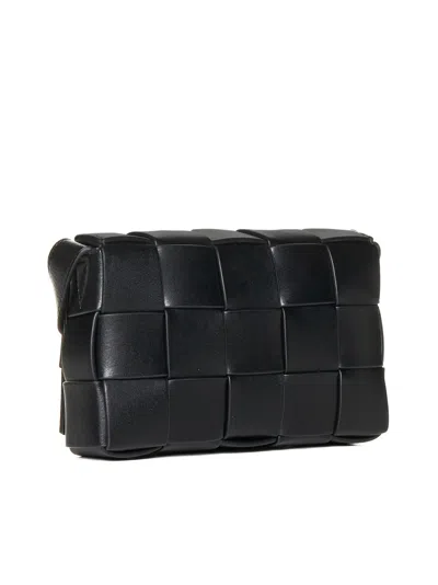 Bottega Veneta Men Cassette Intreccio Leather Crossbody Bag
