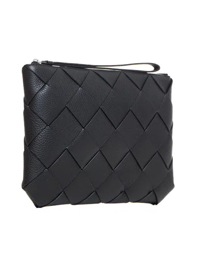 Bottega Veneta Diago Intreccio Leather Clutch Bag