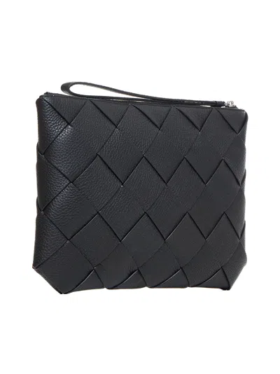 Bottega Veneta Diago Intreccio Leather Clutch Bag