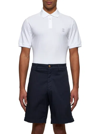 Brunello Cucinelli Essential Bermuda Shorts In Blue