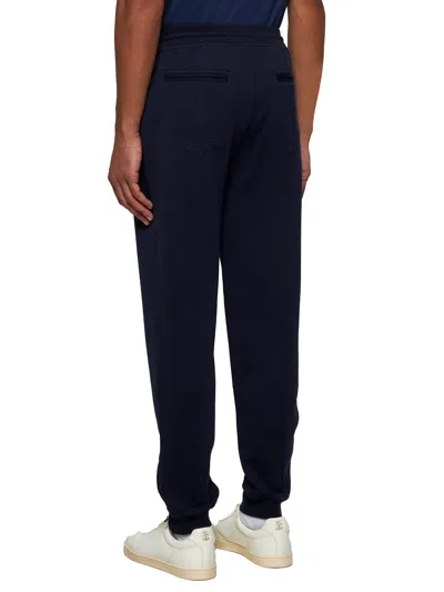Brunello Cucinelli Men Blue Fleece Joggers