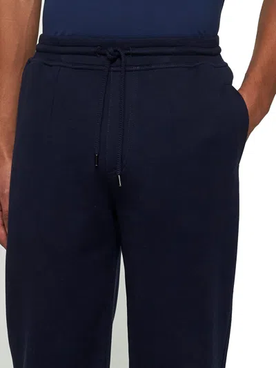 Brunello Cucinelli Men Blue Fleece Joggers