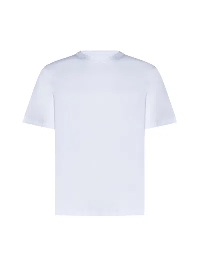 Brunello Cucinelli Men White Cotton Faux Layering T-shirt In White