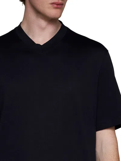 Brunello Cucinelli Men Brunello Cucinlli V-neck T-shirt In Black
