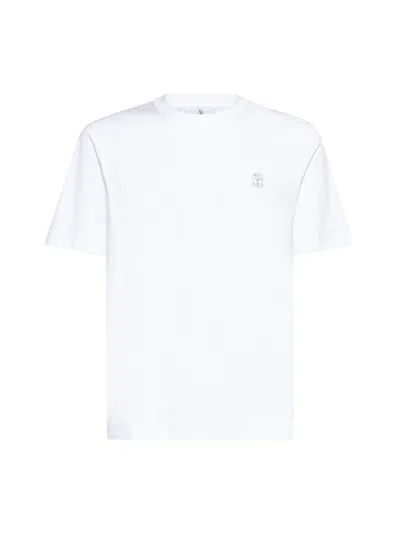 Brunello Cucinelli Crewneck T-shirt With Straight Hem And Soft Fabric