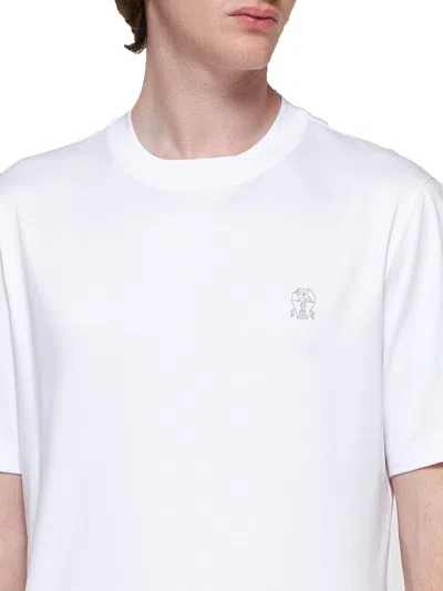 Brunello Cucinelli Crewneck T-shirt With Straight Hem And Soft Fabric