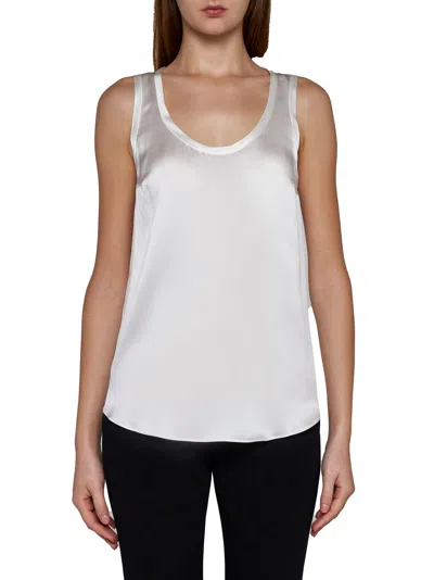 Brunello Cucinelli Women Silk-blend Blouse In White