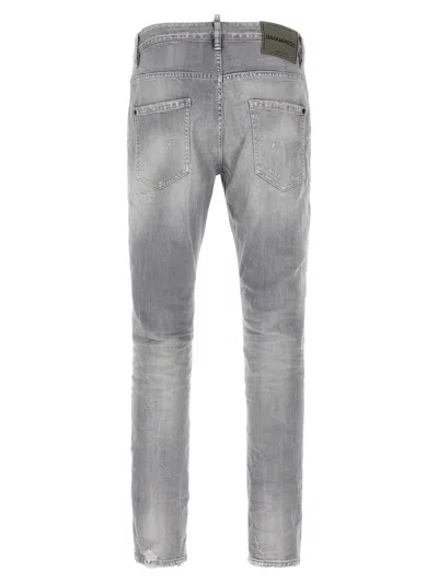 Dsquared2 Grey Skater Jeans In Gray