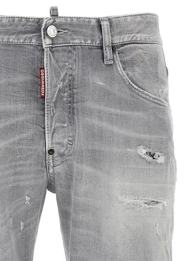 Dsquared2 Grey Skater Jeans In Gray