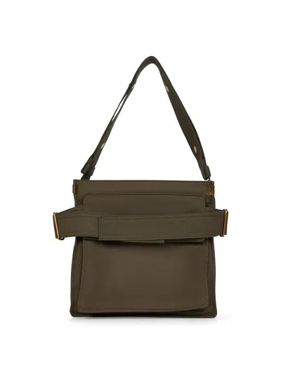 Burberry Men Green Small Trench Tote Crossbody Bag