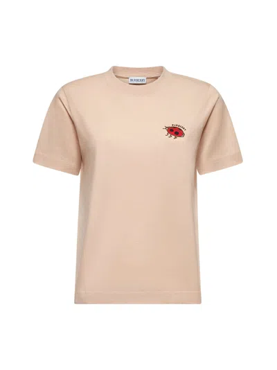 Burberry Ladybug Logo T-shirt In Brown