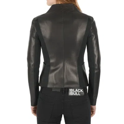 Dsquared2 Leather Jacket Women In Black