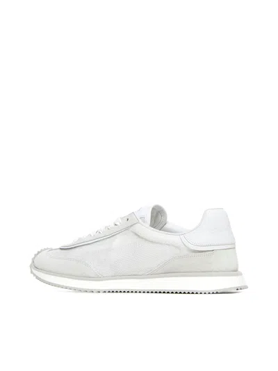 Dolce & Gabbana Two-tone Suede And Mesh Dg Aria Sneakers In Gray