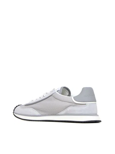 Dolce & Gabbana Man Grey Suede And Mesh Dg Aria Sneakers