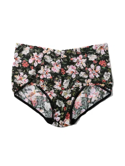 Hanky Panky Plus Size Printed Retro Lace V-kini In Multi