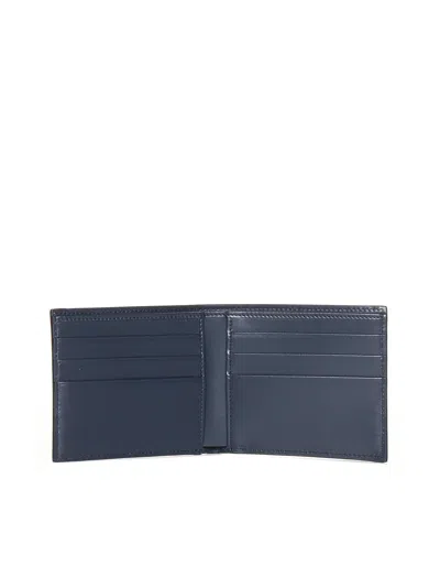 Dolce & Gabbana Men Logo Leather Bifold Wallet In Brown