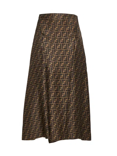 Fendi Skirt In Brown