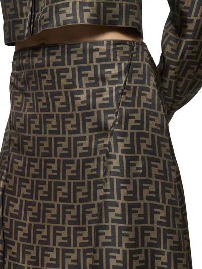 Fendi Skirt In Brown