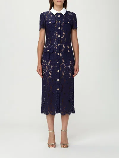 Self-portrait Lace Midi Dress In Pink