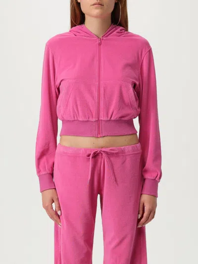Balenciaga Small Fit Zip-up Hoodie In Pink