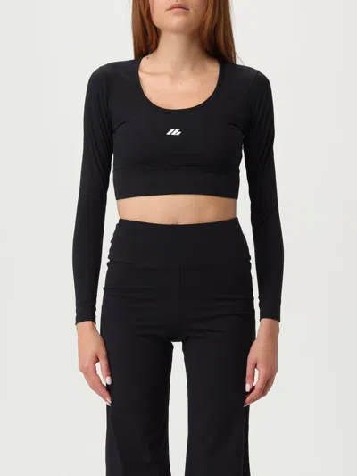 Balenciaga Black Activewear Top In Matt Nylon Blend In Black
