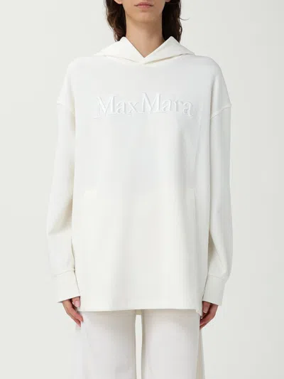 S Max Mara Oversize Hooded Cotton Blend Sweatshirt