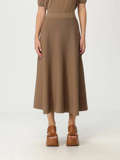 Max Mara Skirt  Woman Color Brown In Green