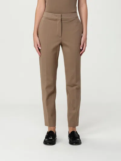 Max Mara Maxmara Women Pegno - Viscose Jersey Trousers In Brown