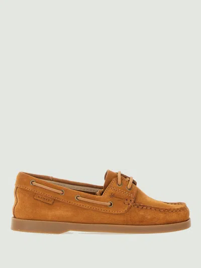 Manebi Leather Boat Moccasin