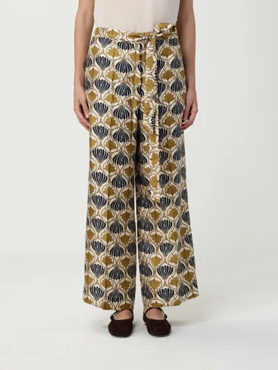 S Max Mara Silk Pants "timec" In Pattern