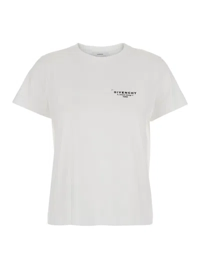 Givenchy White Cotton Jersey Crewneck T-shirt