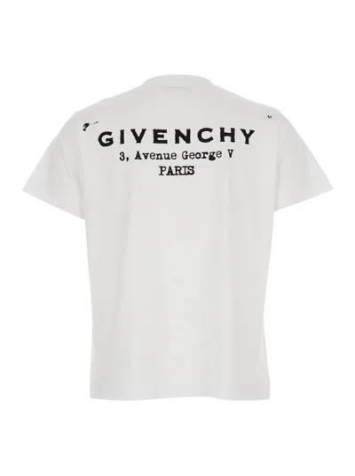 Givenchy White Cotton Jersey Crewneck T-shirt