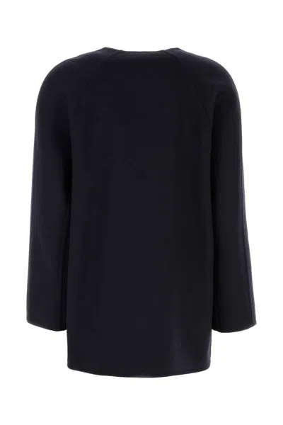 Bottega Veneta Cardigan In Misto Lana Nera  Donna In Black