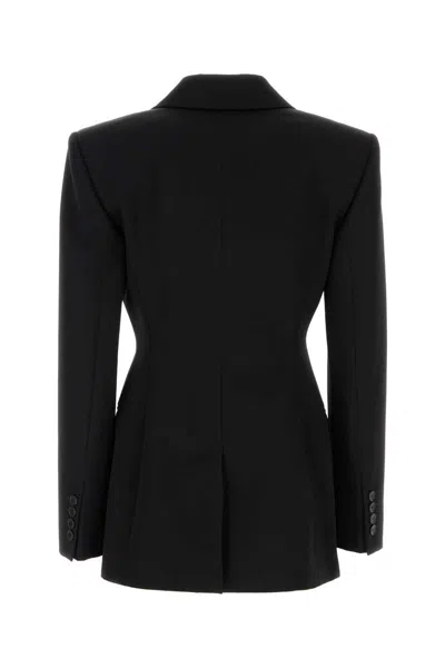Givenchy Jacket In Wool With Satin Collar In Black