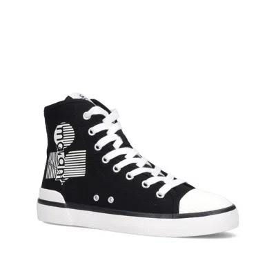 Isabel Marant Ribbed-toe Cap High-top Sneakers In Black
