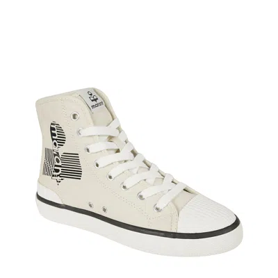 Isabel Marant Off-white Bankeen High Sneakers In Beige