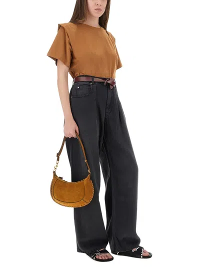 Isabel Marant Dilali Cropped High-rise Straight-leg Jeans In Black