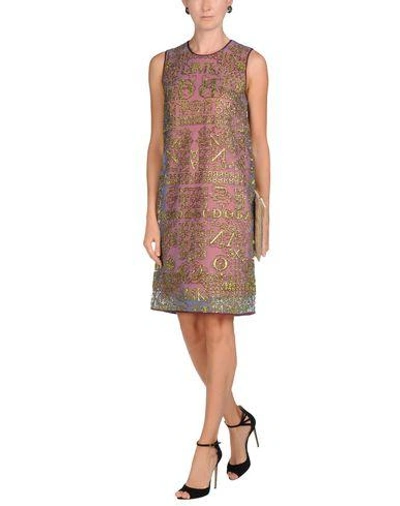 Shop Mary Katrantzou Knee-length Dress In Acid Green