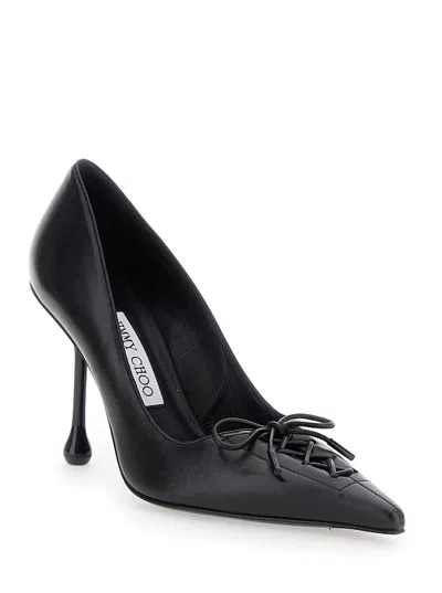 Jimmy Choo Scarlett 95 Leather Pumps In Black
